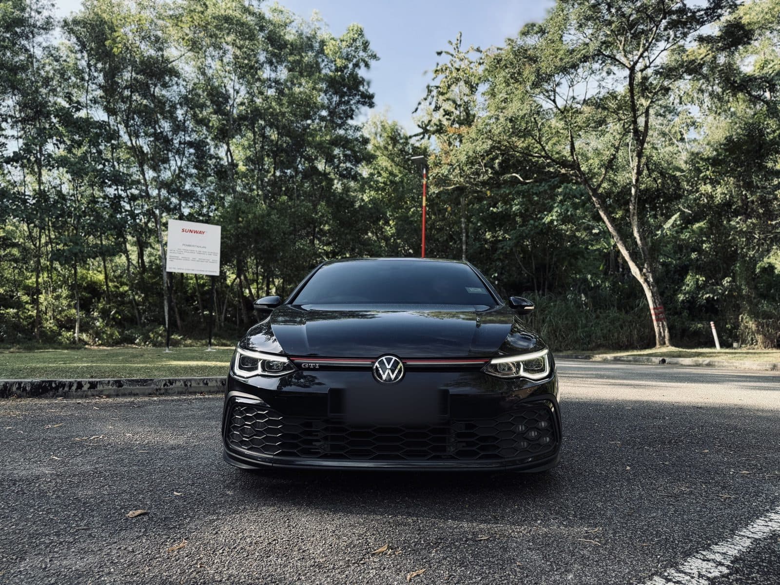 2023 Volkswagen Golf GTI available for sports car hire in Kuala Lumpur